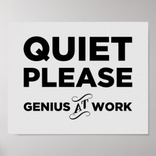 Tystnaden behar snille på arbete poster