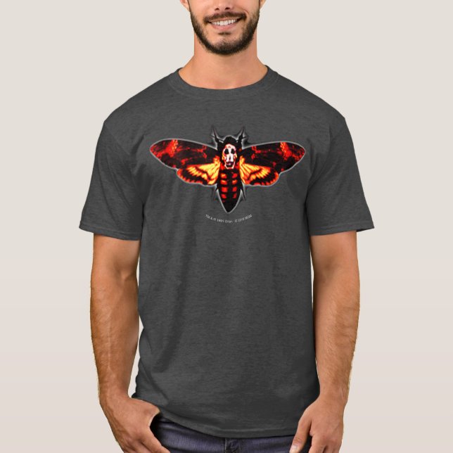 Tystnaden Hos Lamm Moth Logotyp retro T Shirt (Framsida)