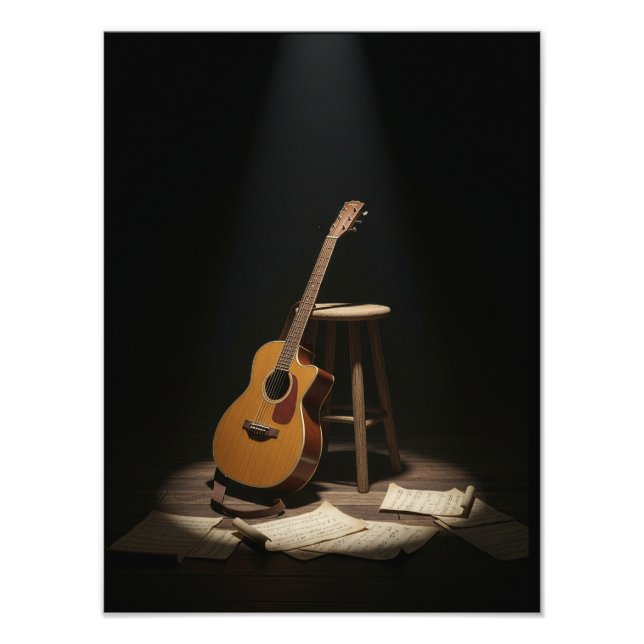 Tystnaden i musiken fototryck (Framsidan)
