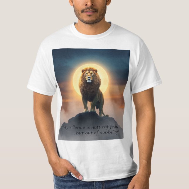 Tystnadens kraft - Styrka med servicen T Shirt (Framsida)