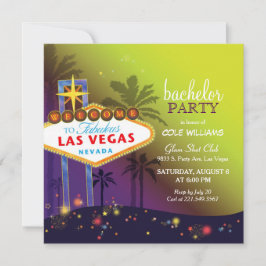 Tystnadens Las Vegas Svärmöspartaj Invitation Inbjudningar