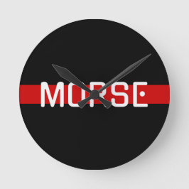 Tystnadens språk - MORSE Rund Klocka