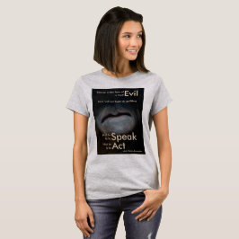 Tystnadkvinna skjorta för T Shirt