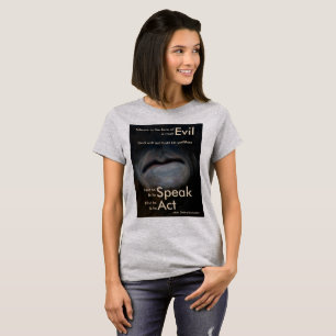 Tystnadkvinna skjorta för T Shirt