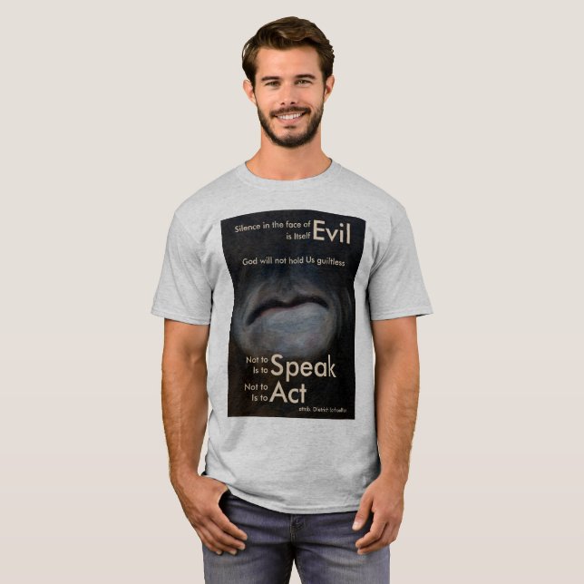 Tystnadmanar Tshirt T-shirt (Hel framsida)