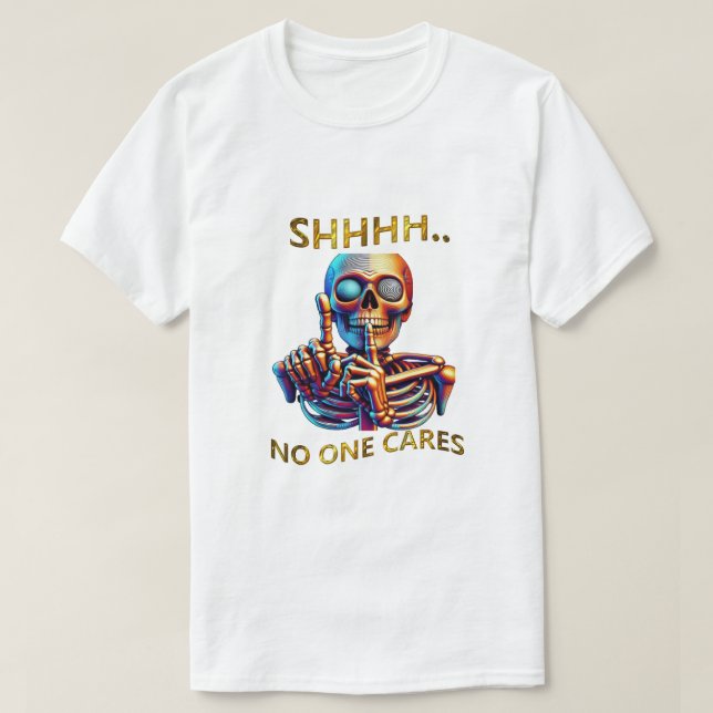 Tystnadstaltal Volumes Colorful Skeletal Figur T Shirt (Design framsida)