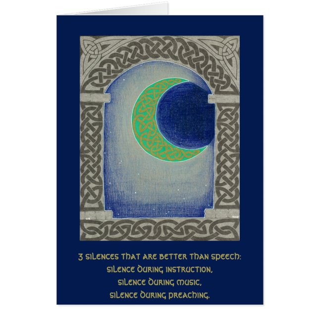 TystnadTriadkort Hälsningskort (Framsidan)