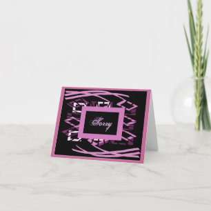 Tyvärr apologi kort