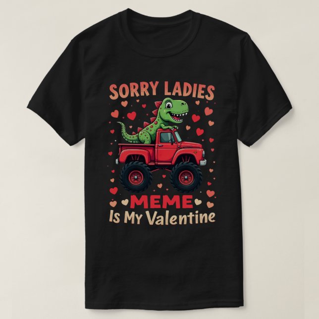 Tyvärr är Dam Memine min Valentine T Shirt (Design framsida)