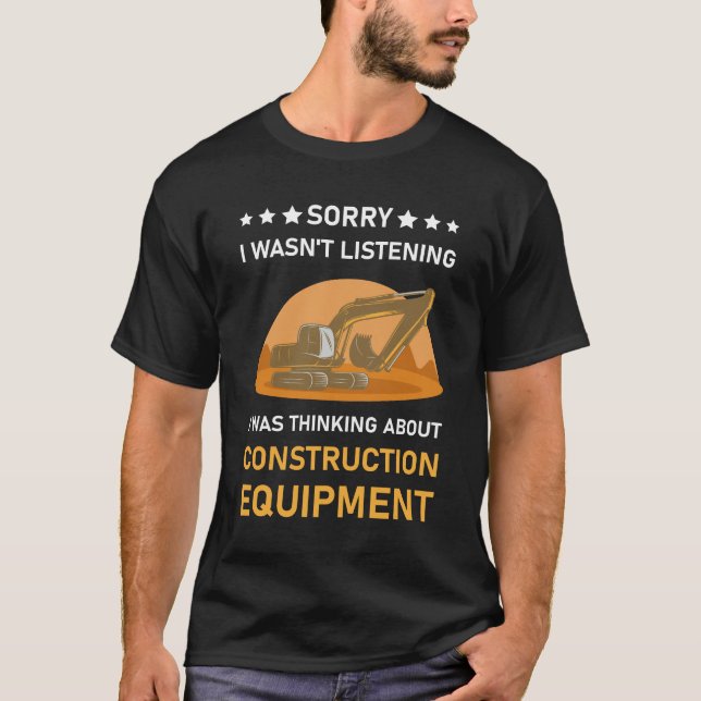 Tyvärr är det så att den tunga utrustningen i Exca T Shirt (Framsida)