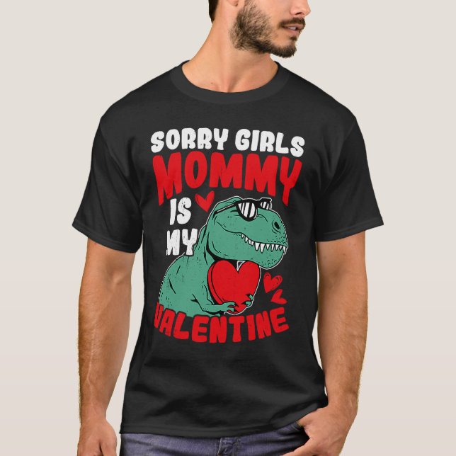 Tyvärr är Mamman min Valentine Ro Best Mamma H T Shirt (Framsida)