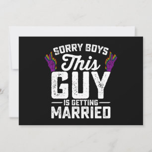 Tyvärr, den här killen Gifta sig Gay Inbjudningar