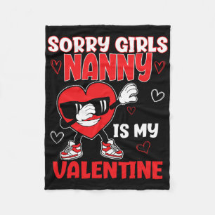 Tyvärr Flickor Barnflicka Är Min Valentin Småbarn Fleecefilt