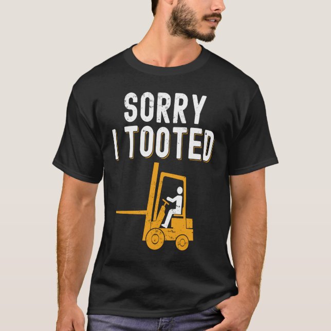 Tyvärr för gaffeloperatör Tooted T Shirt (Framsida)