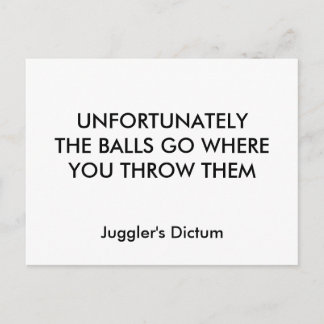 TYVÄRR GÅR BOLLAR DÄR DU SLÄPPER DEM... VYKORT