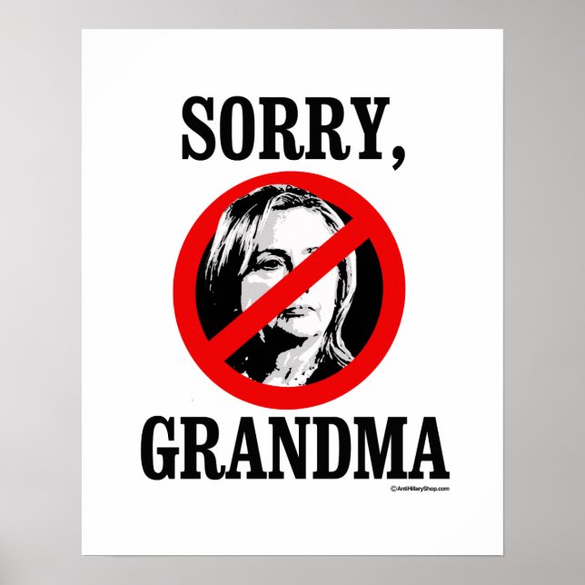 Tyvärr Grandma - Anti Hillary -png.png Poster (Framsidan)