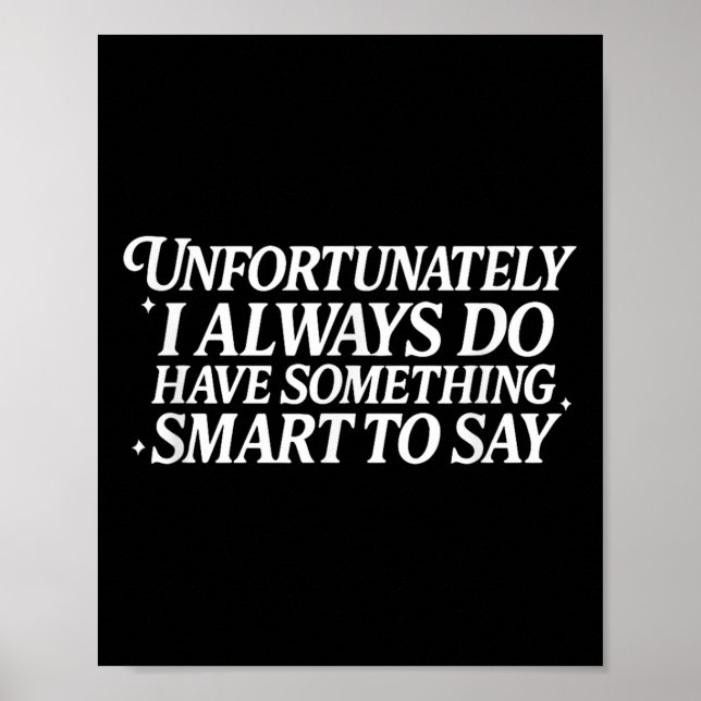 Tyvärr har jag alltid varit smart att säga poster (Framsidan)