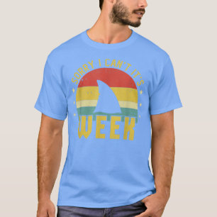 Tyvärr kan det inte vara veckosfoni Retro Shark Ev T Shirt