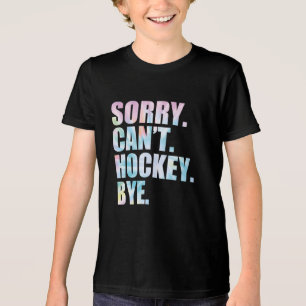 Tyvärr Kan Inte Hockey Hej då rolig Hockey T Shirt