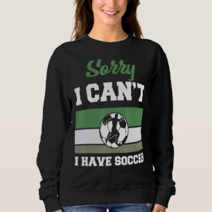 Tyvärr kan jag inte ha fotboll t shirt