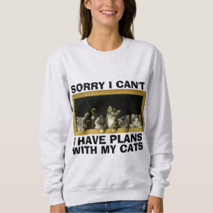 Tyvärr kan jag inte ha planer på CAT CATS T-SHIRTS