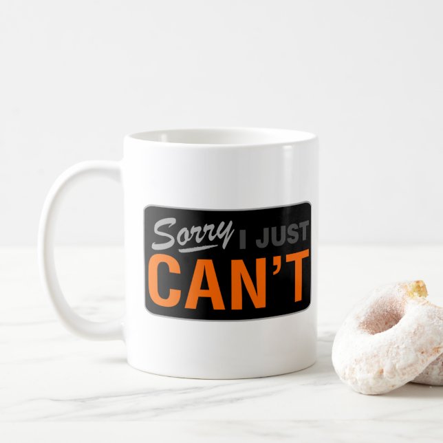 TYVÄRR KAN JAG INTE MUG KAFFEMUGG (Med munk)
