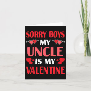 Tyvärr killar min farbror är min valentin rolig va kort