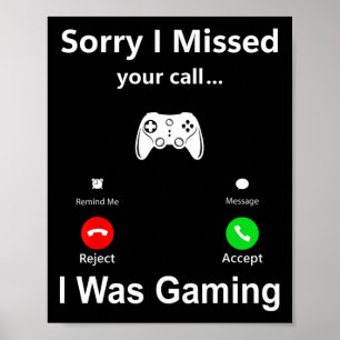 Tyvärr missade jag ditt samtal jag spelade rolig s poster