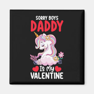 Tyvärr Pojkar Pappa Är Min Alla Hjärtans Dag Pappa Magnet