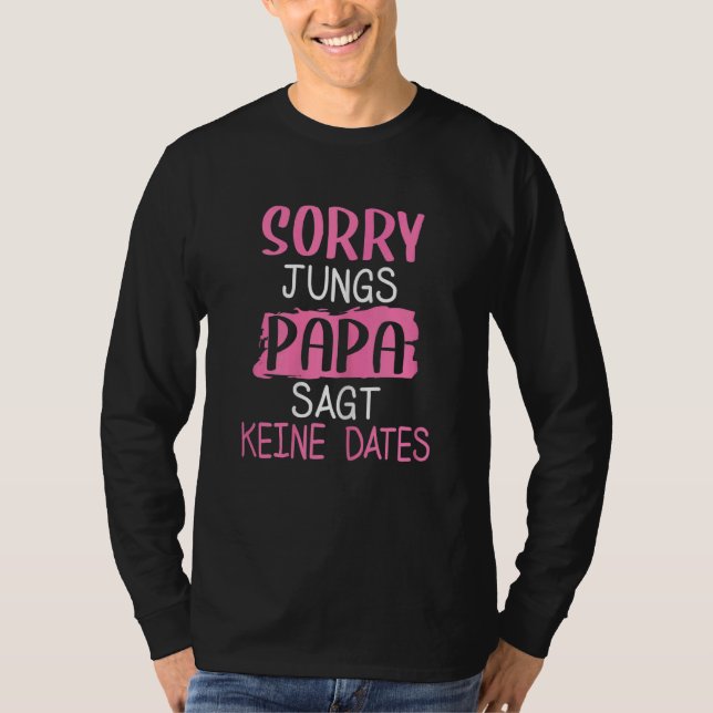 Tyvärr säger Pappa inget Data Far för dotter T Shirt (Framsida)