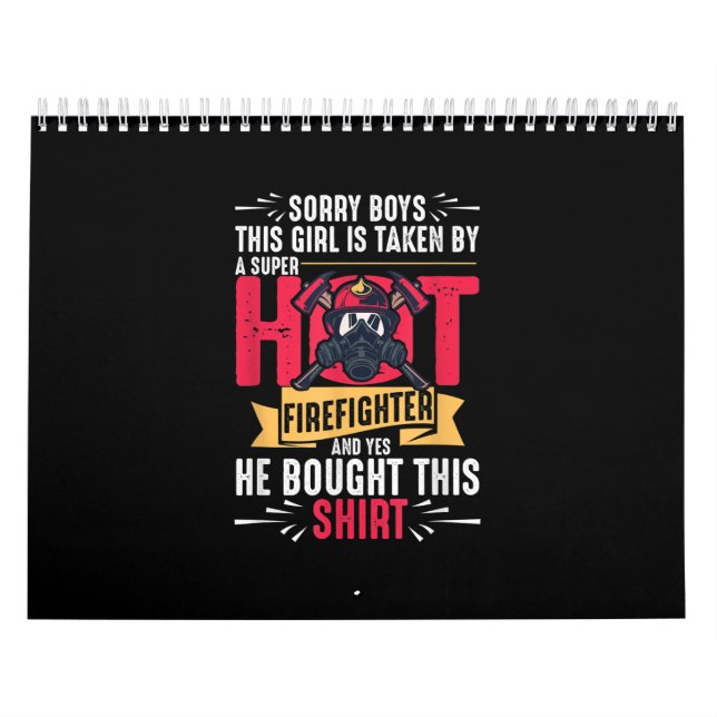 Tyvärr tar den här flickan av Super Firefighter Kalender (Omslag)