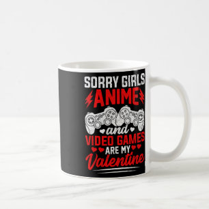Tyvärr tjejer anime och videospel är min valentin kaffemugg