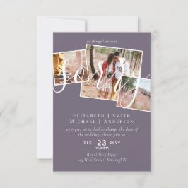 TYVÄRR,  Uppskjutning av bröllop - ändring av datu