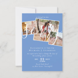 TYVÄRR,  Uppskjutning av bröllop - ändring av datu