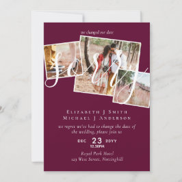 TYVÄRR,  Uppskjutning av bröllop - ändring av datu