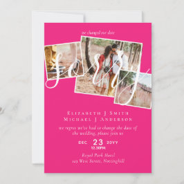 TYVÄRR,  Uppskjutning av bröllop - ändring av datu