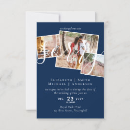 TYVÄRR,  Uppskjutning av bröllop - ändring av datu