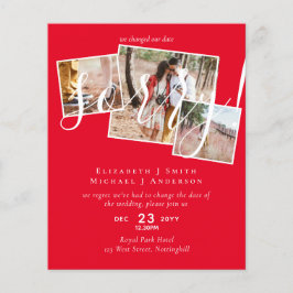 TYVÄRR,  Uppskjutning av bröllop - ändring av datu