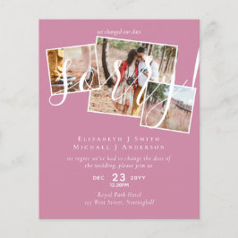 TYVÄRR,  Uppskjutning av bröllop - ändring av datu