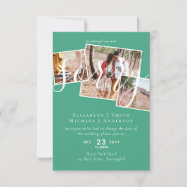 TYVÄRR,  Uppskjutning av bröllop - ändring av datu