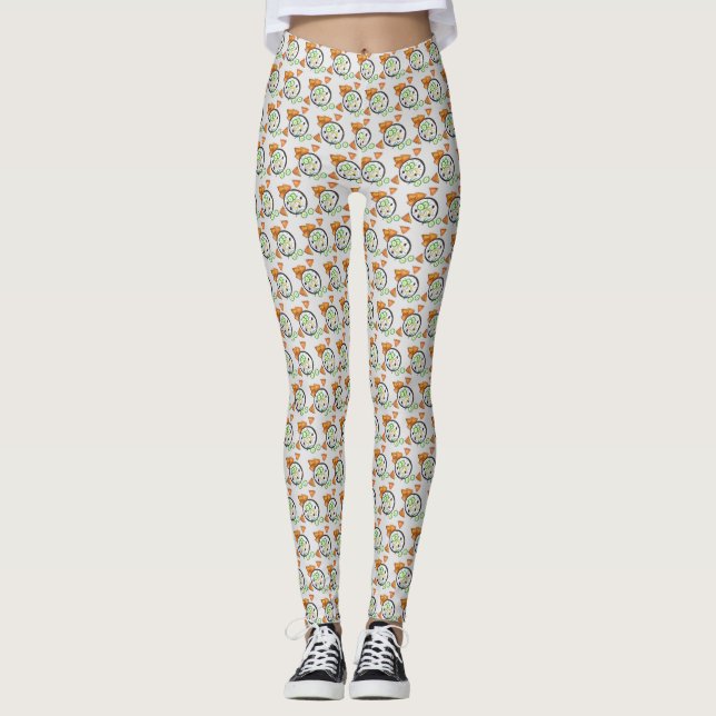 Tzatziki Grekiska Meze Dip Mediterranean Food Gree Leggings (Framsida)