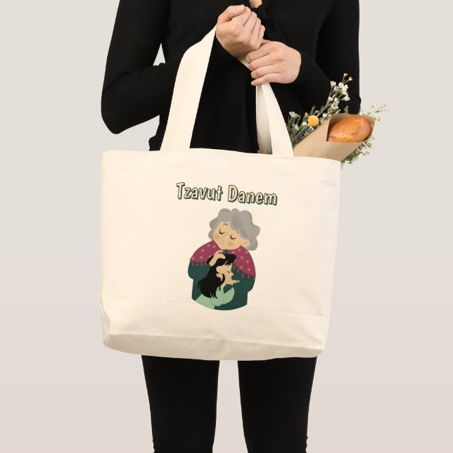 Tzavut Danem Tote-väska Jumbo Tygkasse (Framsida (produkt))