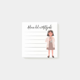 Tzedaka Mitzvah Notes - Girl Ge Tzedaka Post-it Block