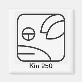 Tzolkin Cachorro Branco Kin 250 Magnet