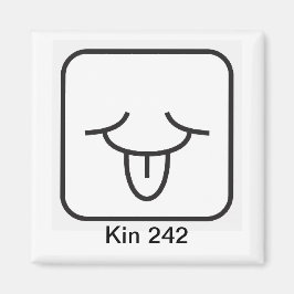 Tzolkin Vento Branco Kin 242 Magnet