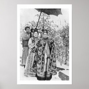 Tz'u hans (1835-1908) Empressäldre högreståndsdam Poster