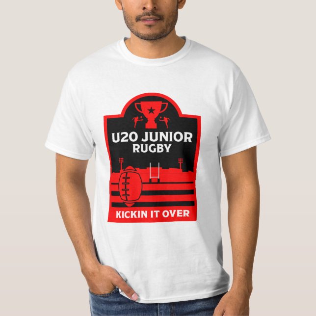 U20 Junior Rugby Players T-Shirt (Framsida)