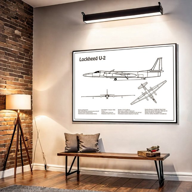 U-2 Dragon Dam - Flygplanets plan BD Poster (Skapare uppladdad)
