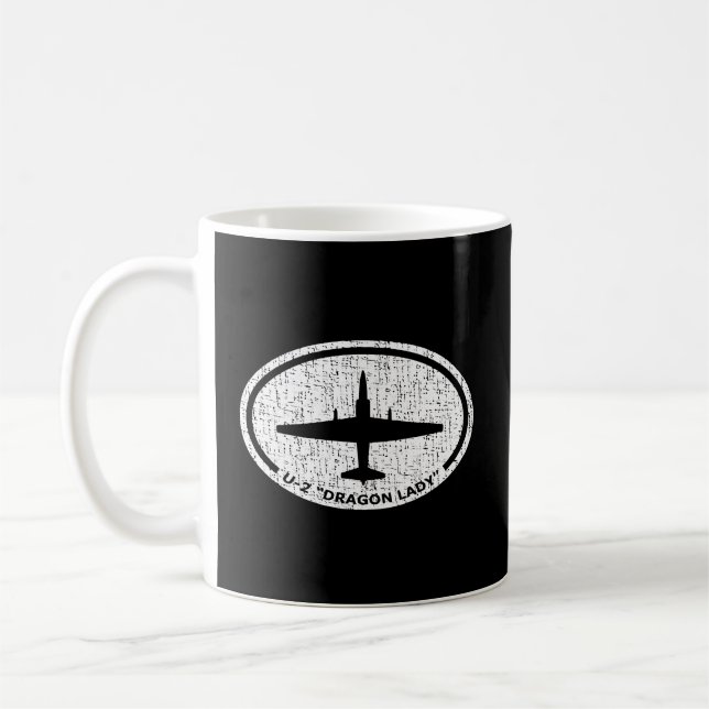 U-2 Dragon Dam Spy Flygplan Kaffemugg (Vänster)