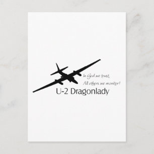 U-2 I Gud vi litar på, alla andra vi övervakar! Vykort